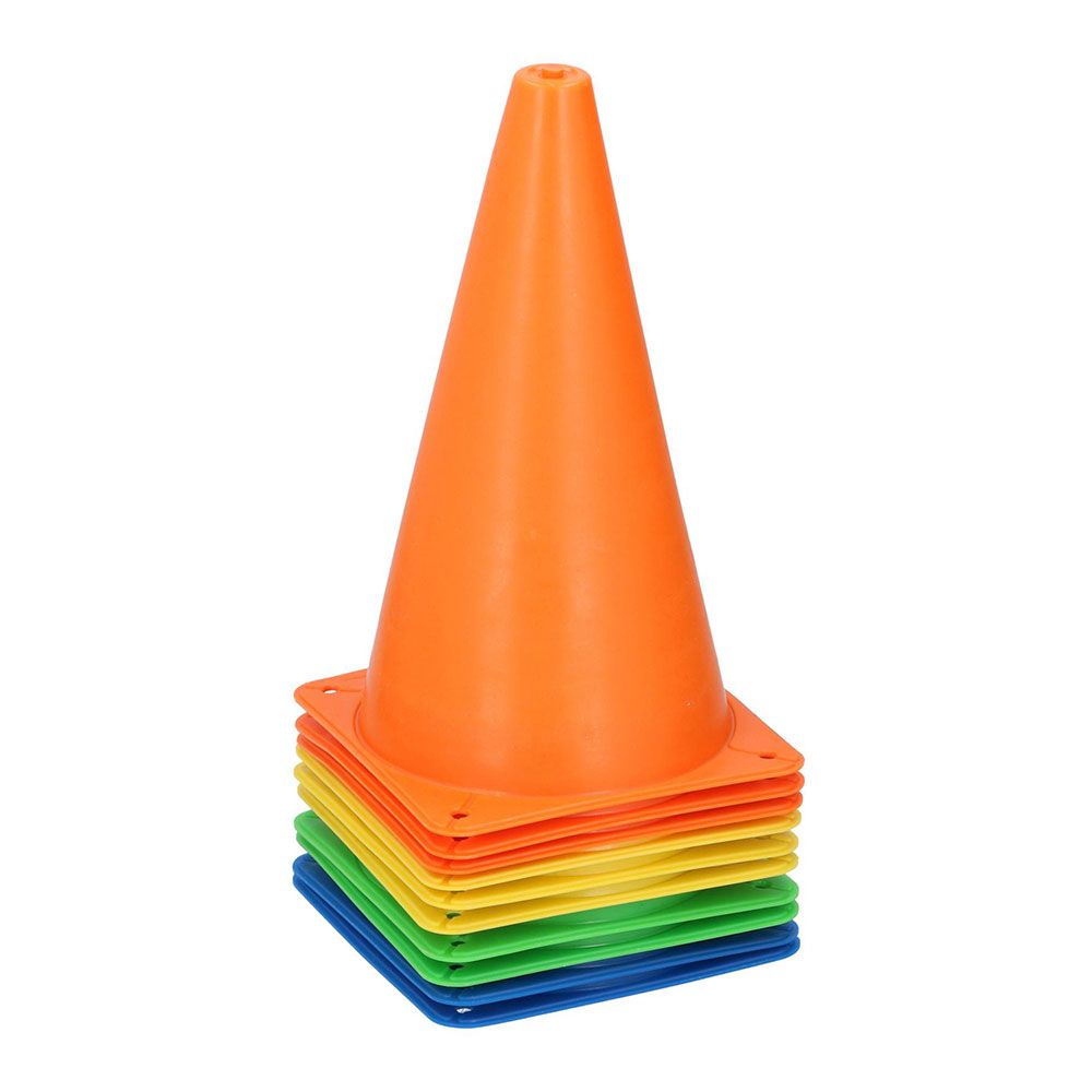 Conos de entrenamiento de plastico ø14 x 23,5 cm, 10 uds