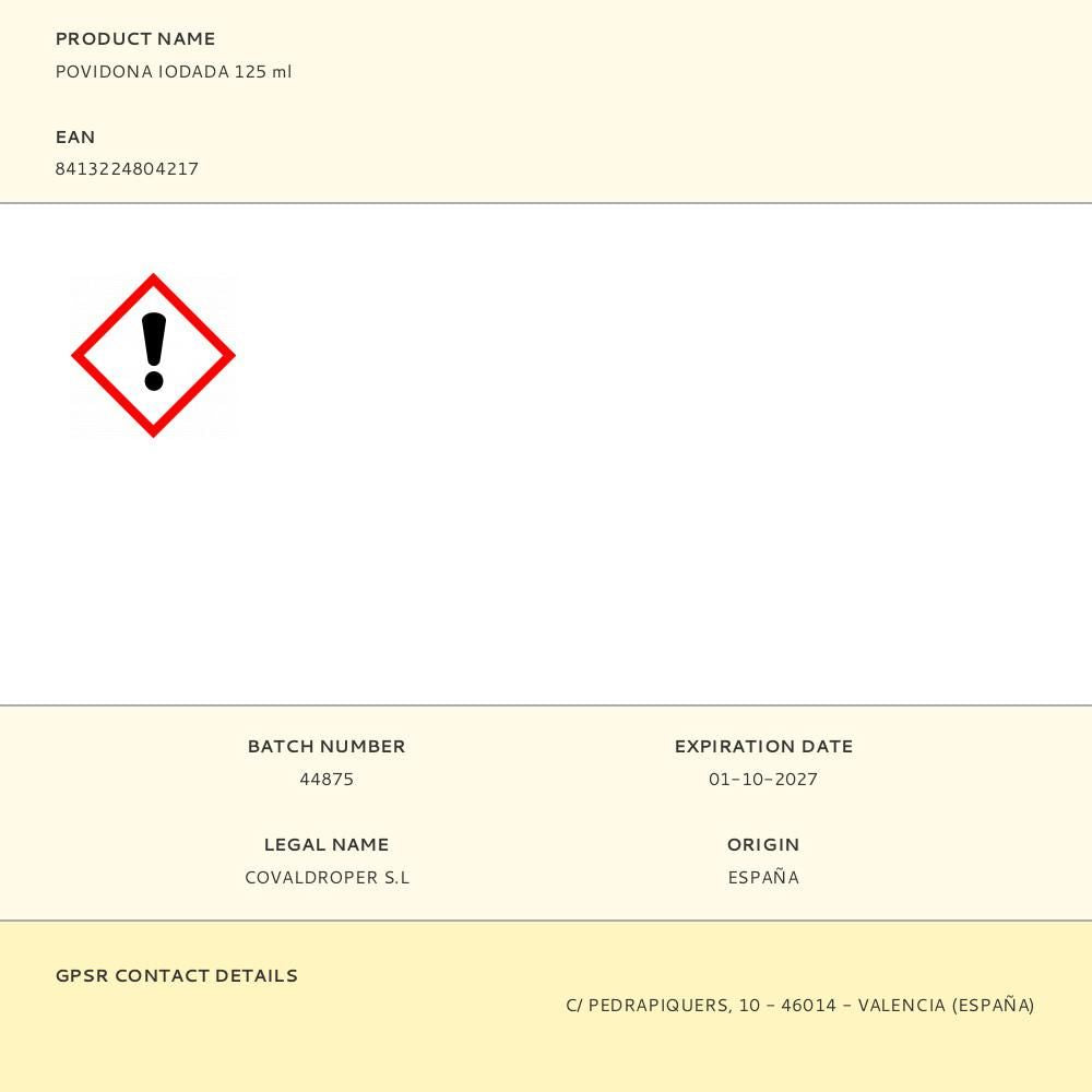 Povidona iodada 125 ml