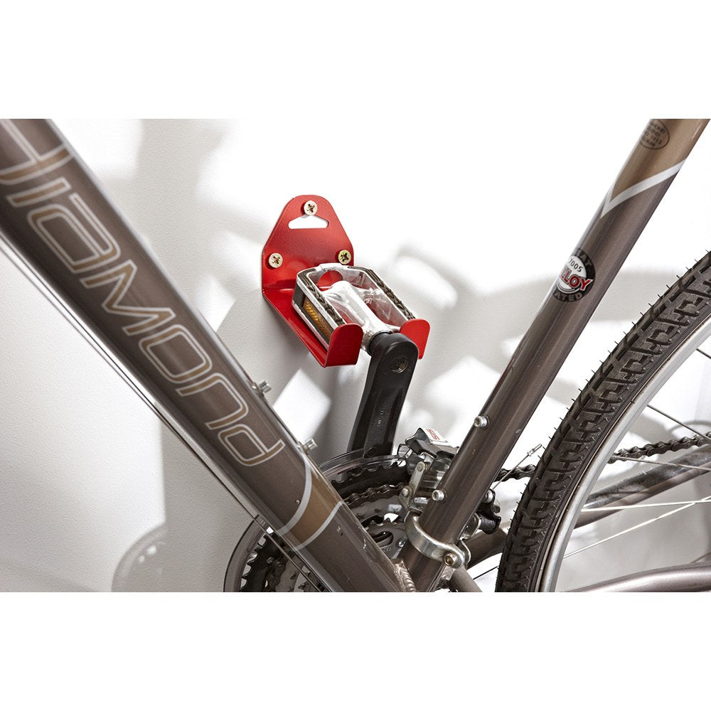 Gancho de pared para bicicleta con soporte en pedal