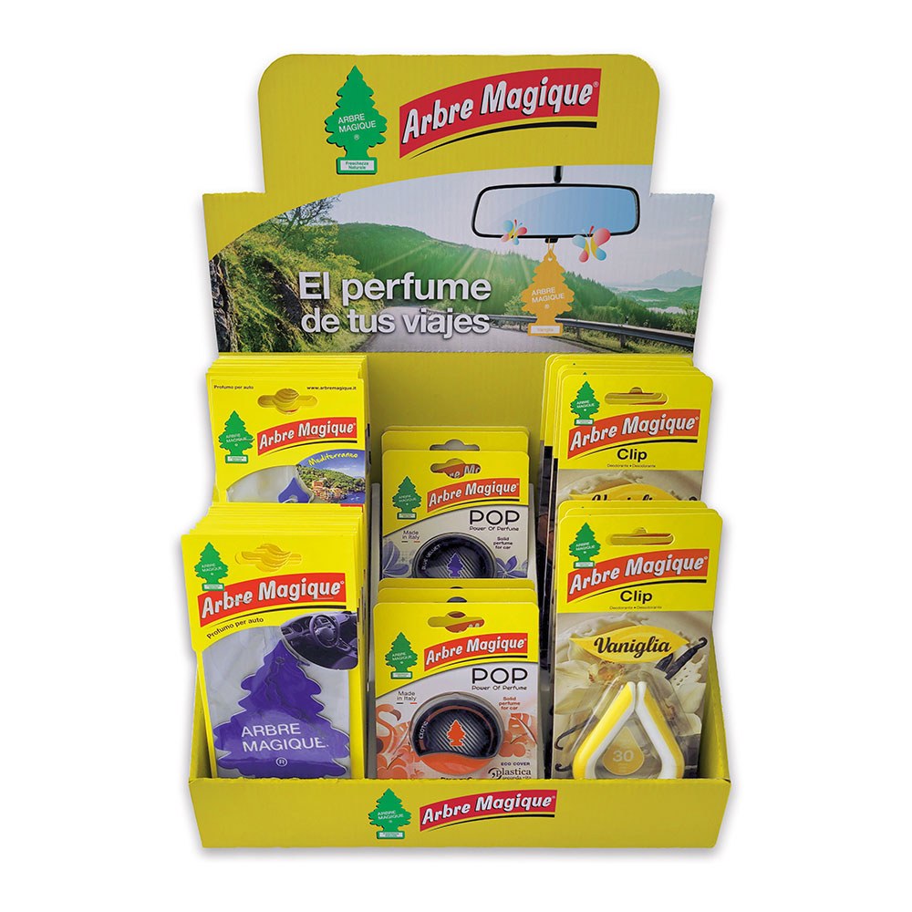 Expositor sobremesa de ambientadores para coche 44 uds