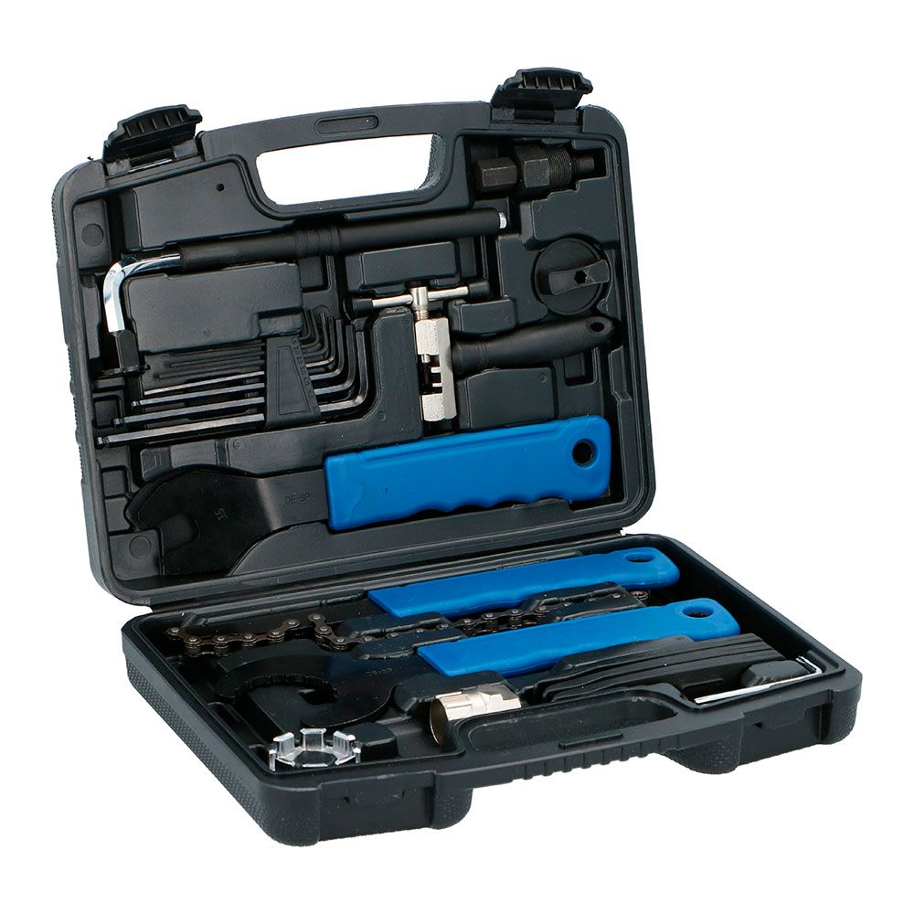 Kit para reparación y mantenimiento de bicicletas, 20 piezas