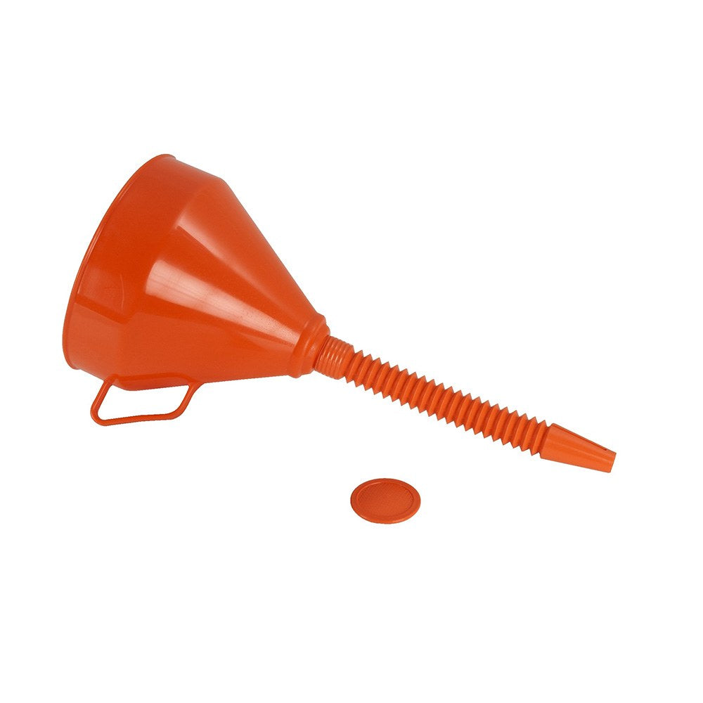 Embudo de plástico con pico flexible para trasvase de líquidos, ø160 mm