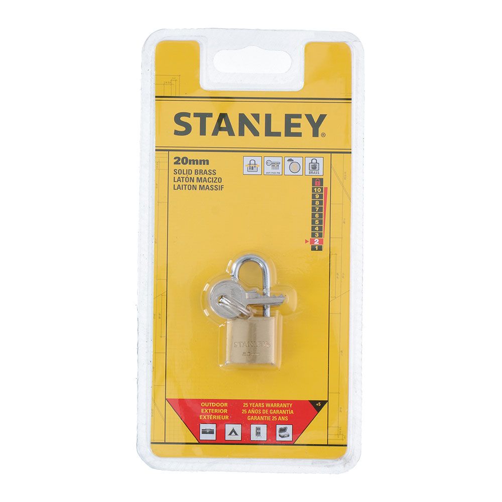 Candado de arco 20 mm con llave