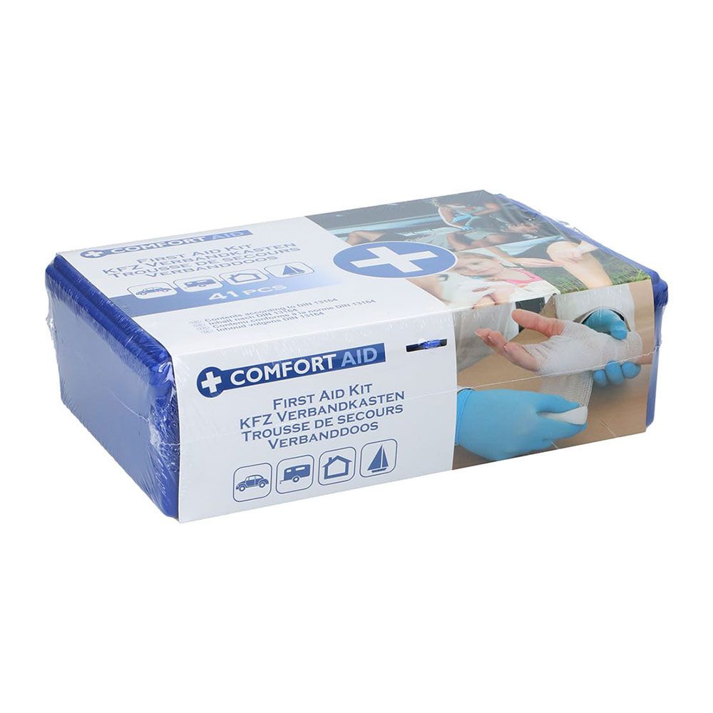 Kit primeros auxilios 41 piezas 80 x 160 x 250 mm
