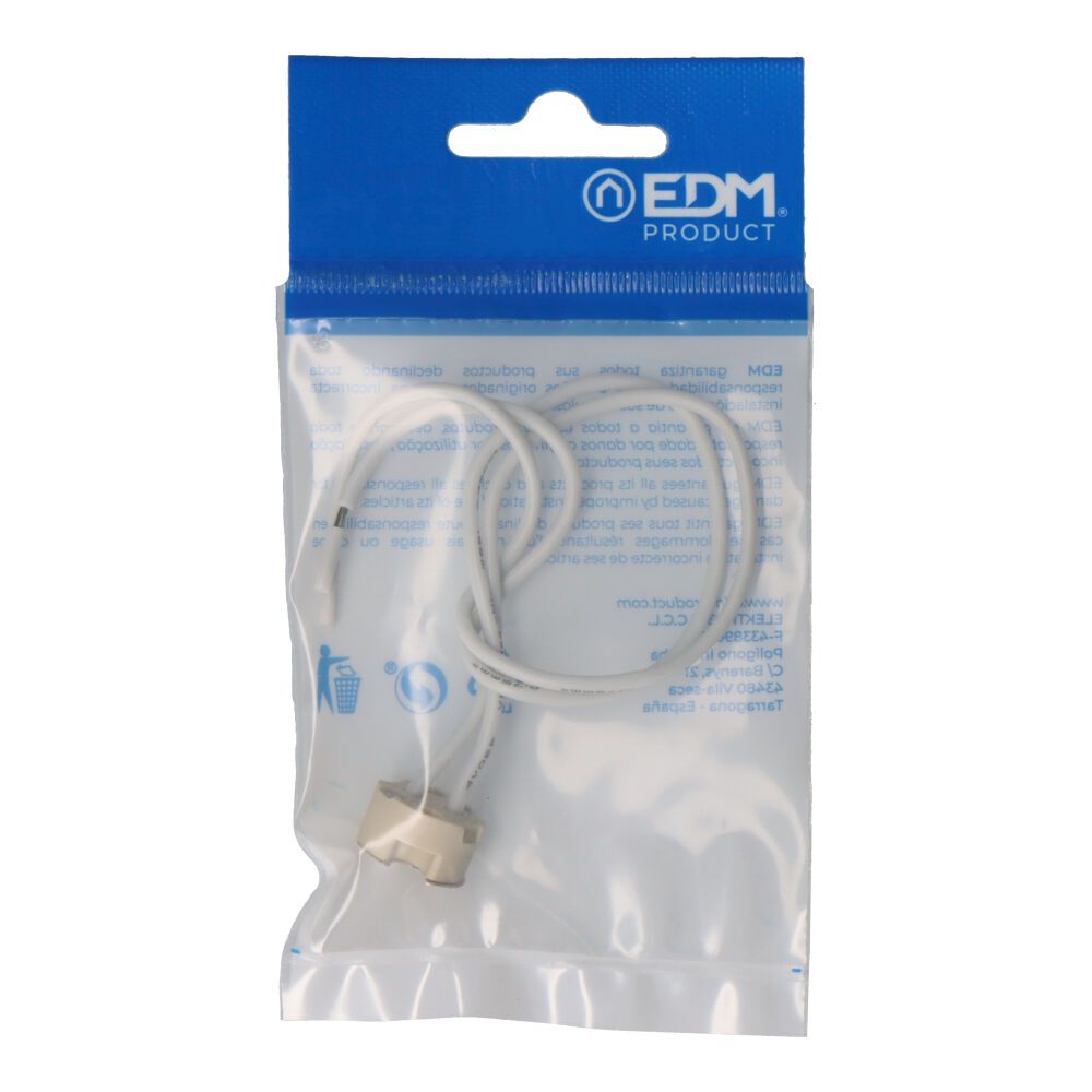 Portalámparas halógeno mr-16 bi-pin blanco (envasado)