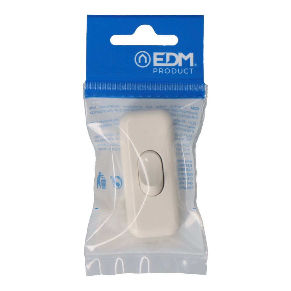 Interruptor de paso 3a blanco edm (envasado)
