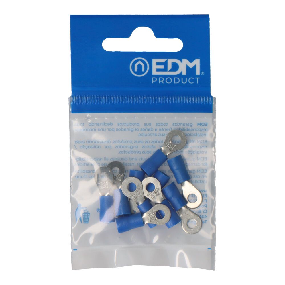 Terminal preaislado redondo pvc (blister 10 unid.) ø interno 3,5m ø externo 8,5mm