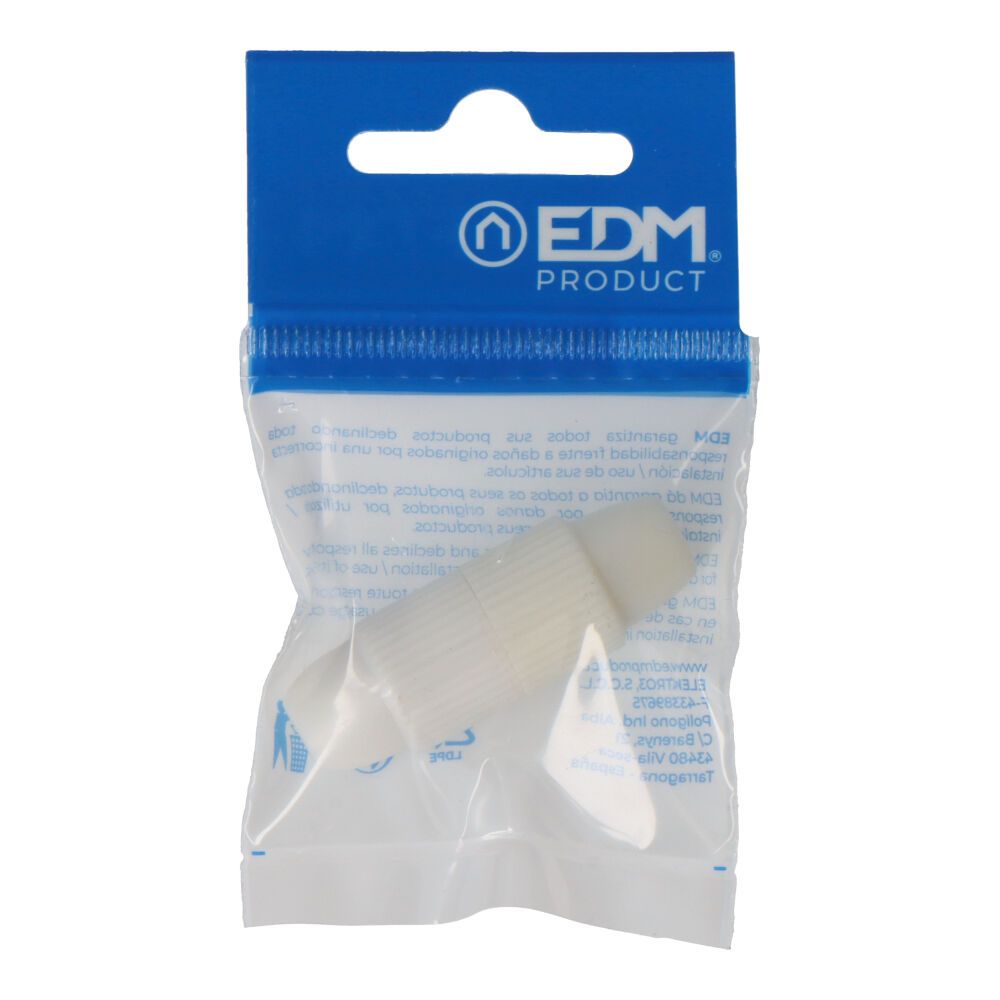 Empalmador coaxial 9,5mm envasado edm