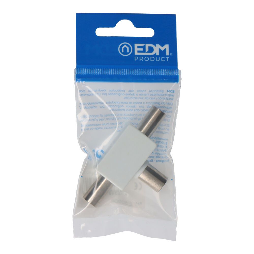 Derivador tv 1 base + 2 clavijas envasado edm