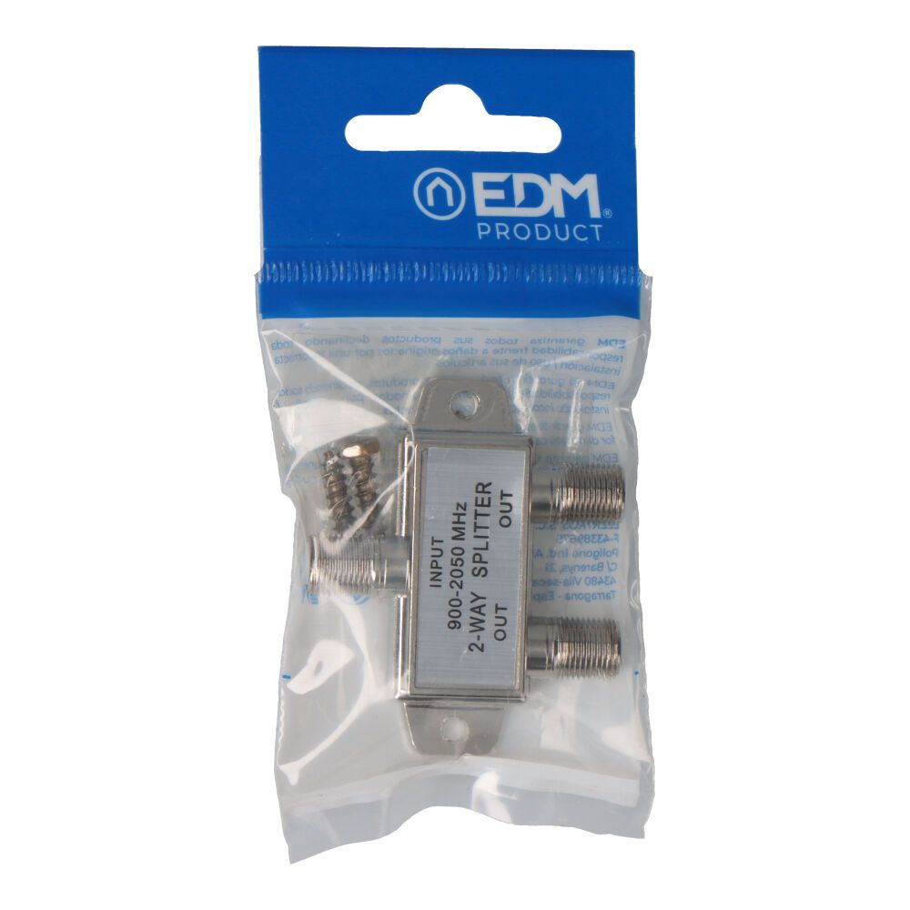 Separador/mezclador 2 vias 900-2050 mhz (envasado) edm