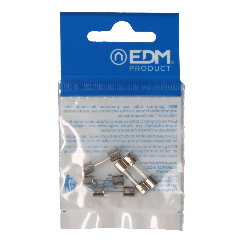 Fusible 5 x 20 mm 16 a, envasado 5 uds