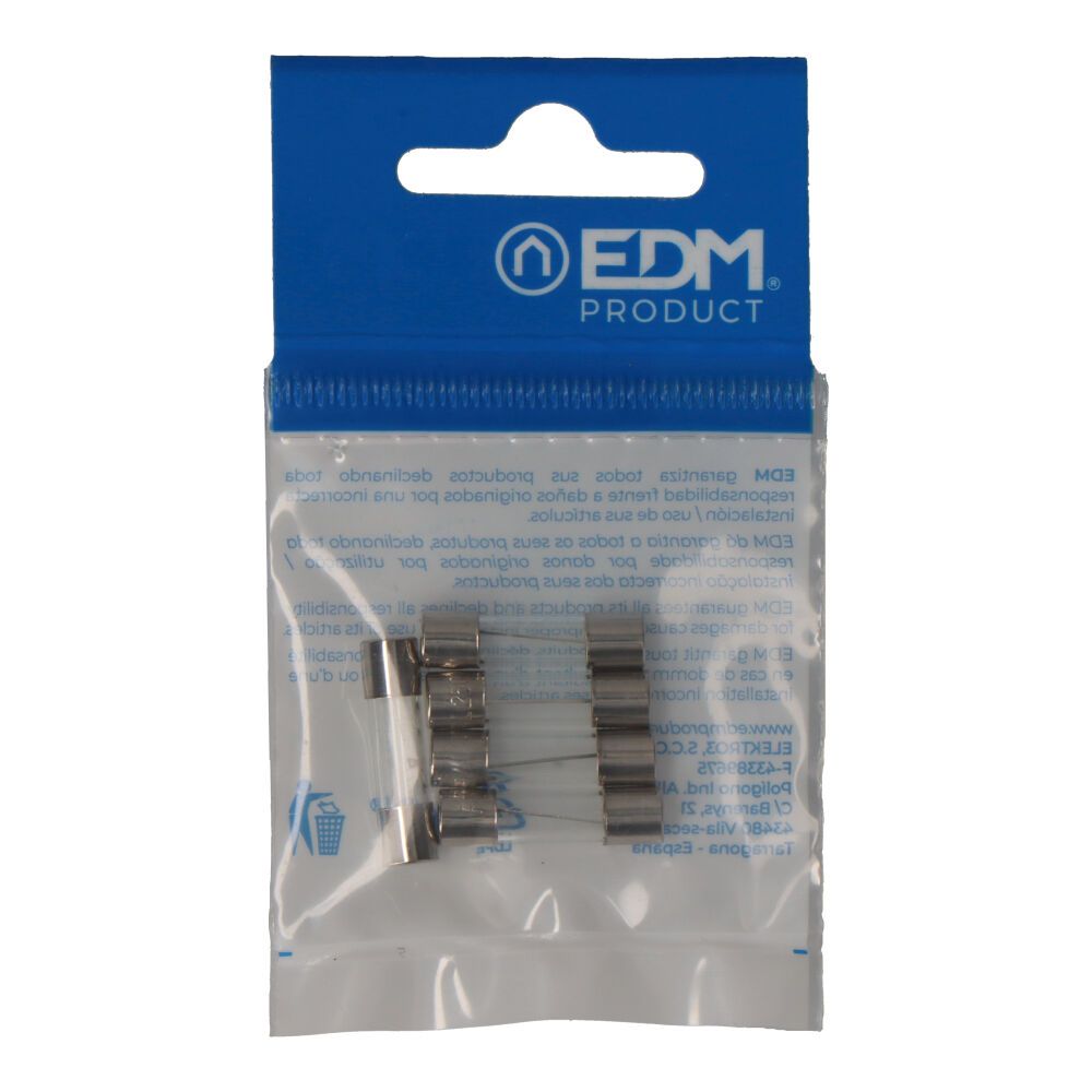Fusible 6 x 24 mm 10 a, envasado 5 uds