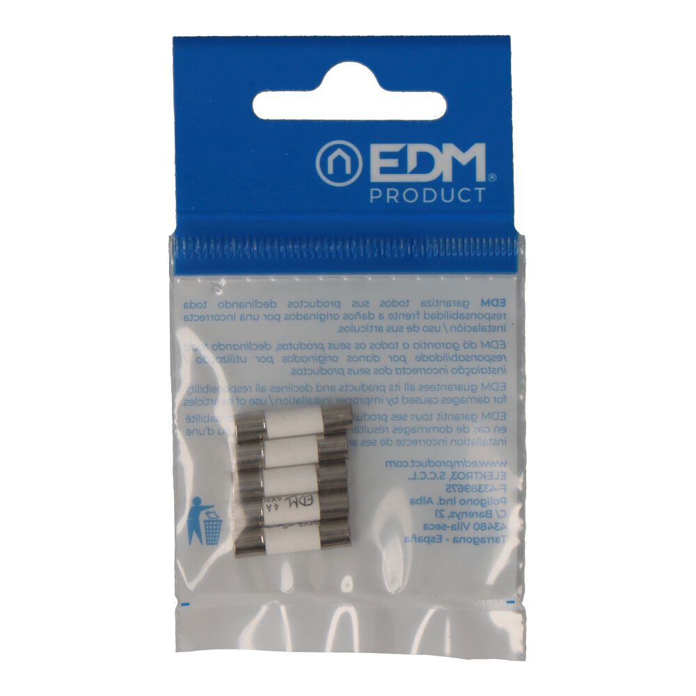 Fusible 5 x 20 mm 4 a, envasado 5 uds