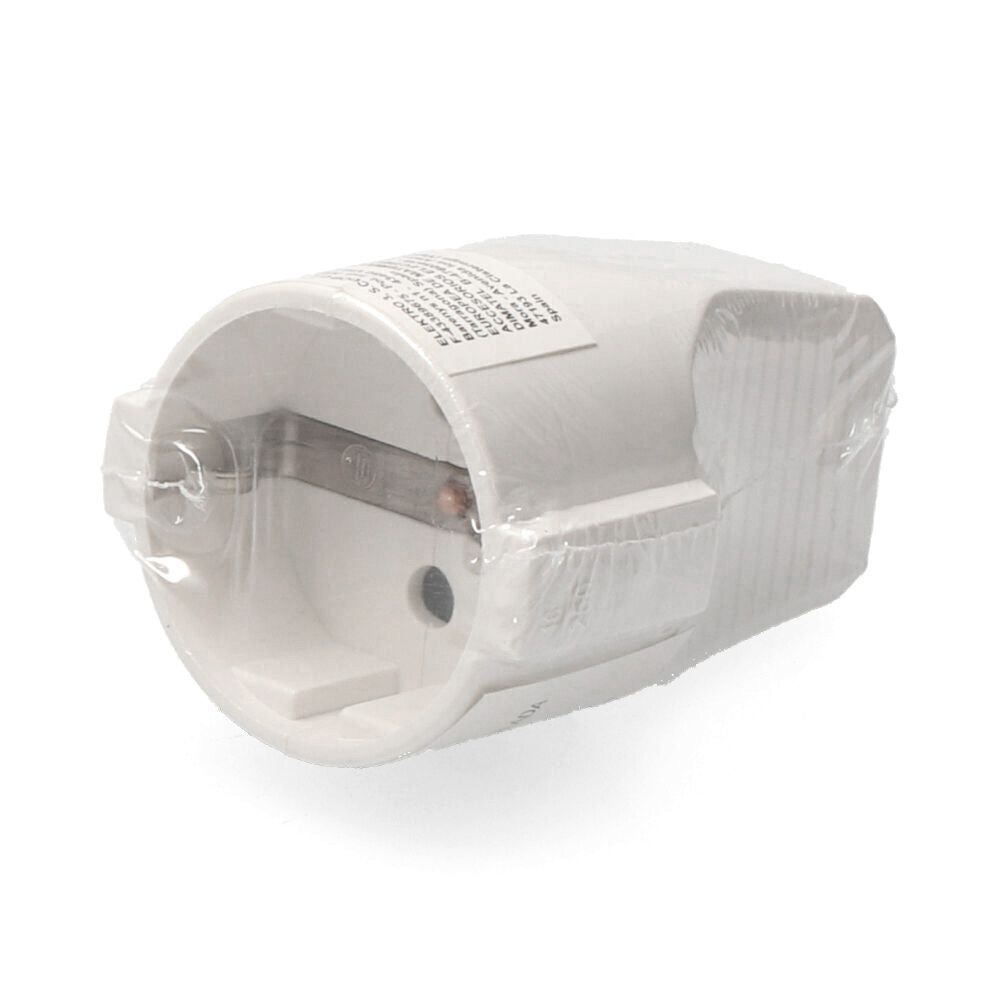 Base aerea t/tl 10/16 a 250 v blanca (retractilada)