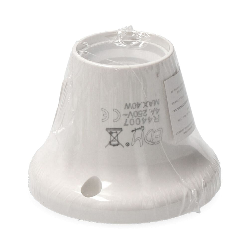 Portalamparas e27, zocalo recto, 4a 250v~, blanco (retractilado)